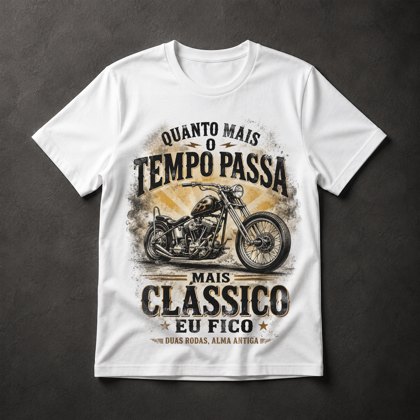 Camiseta moto clássica