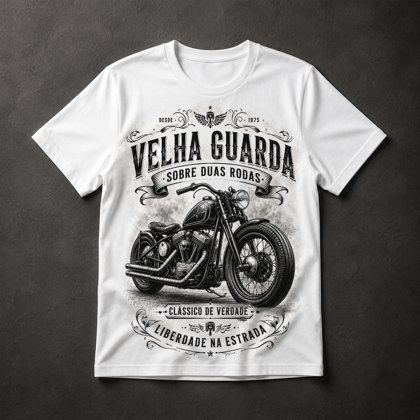 Camiseta Moto Clássica Vintage