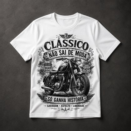 Camiseta Moto Clássica