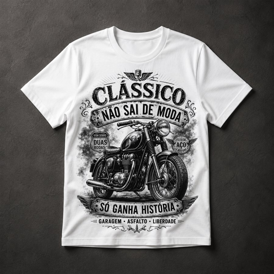 Camiseta Moto Clássica
