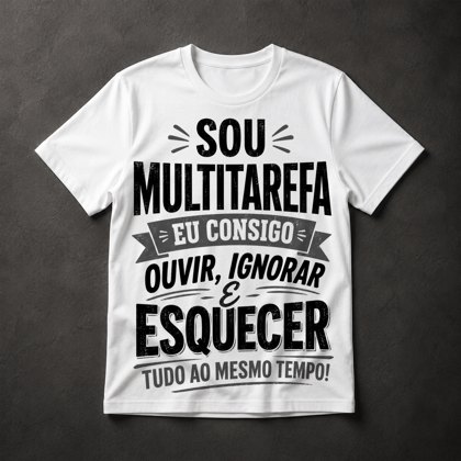 Camiseta Multitarefa Humor