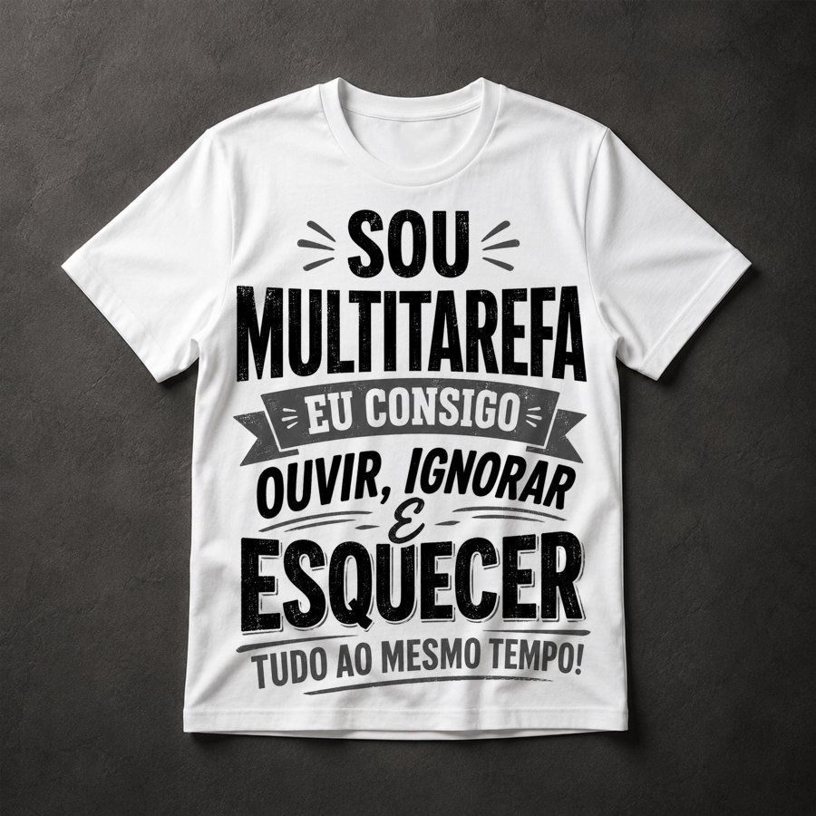 Camiseta Multitarefa Humor