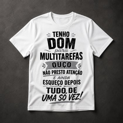 Camiseta Multitarefas Humor