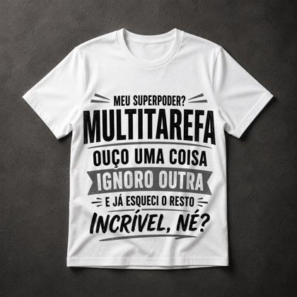 Camiseta Multitarefa Humor