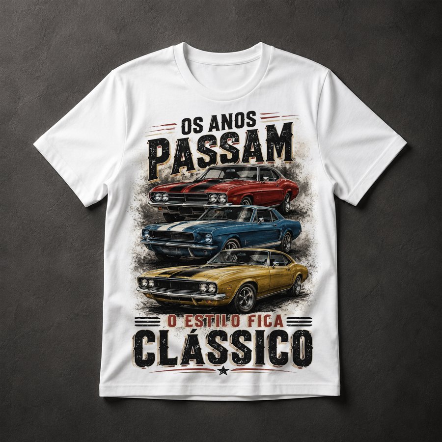 Camiseta Muscle Cars Clássicos