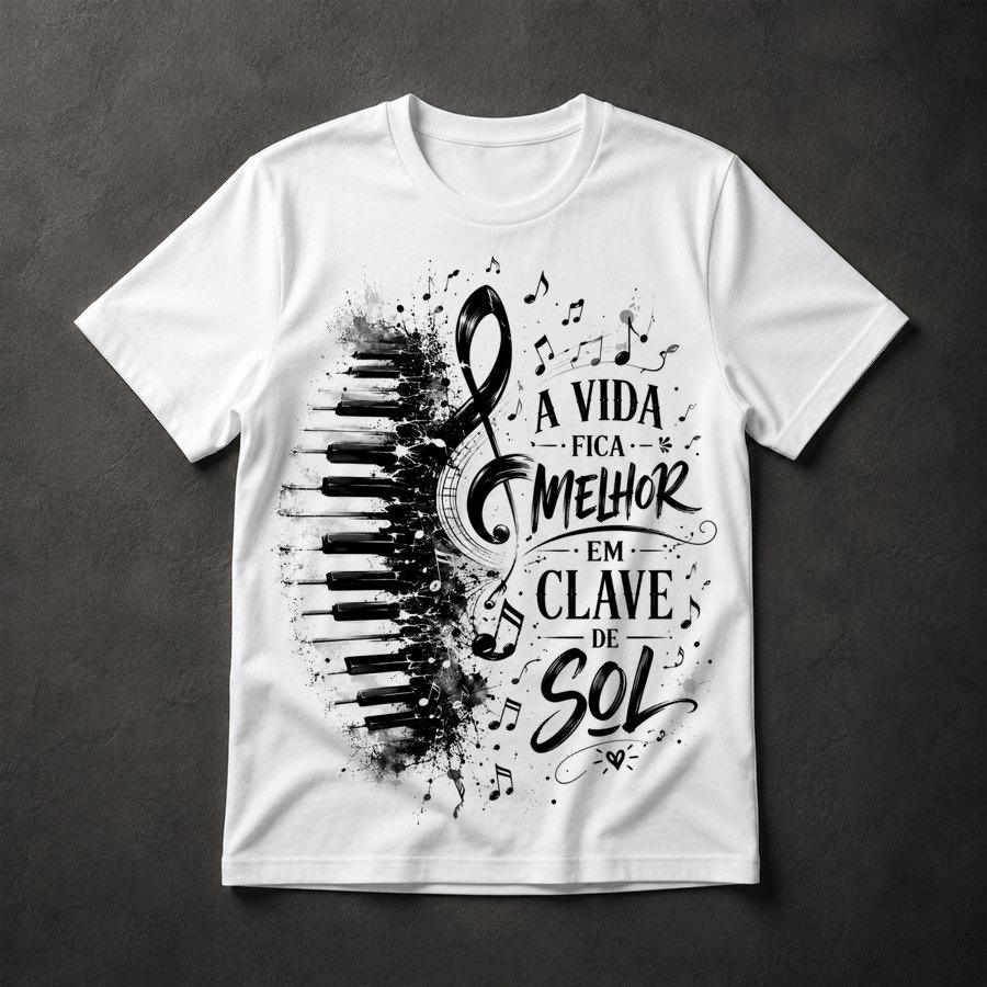Camiseta Música Clave de Sol