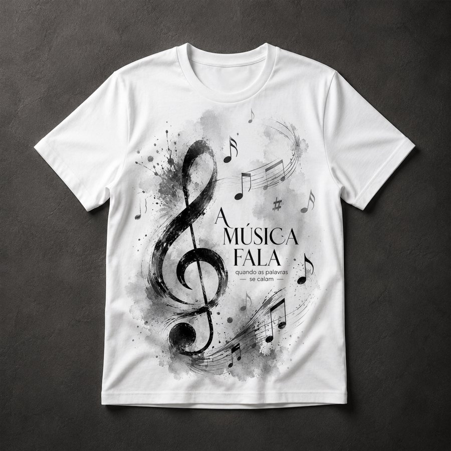 Camiseta música frase