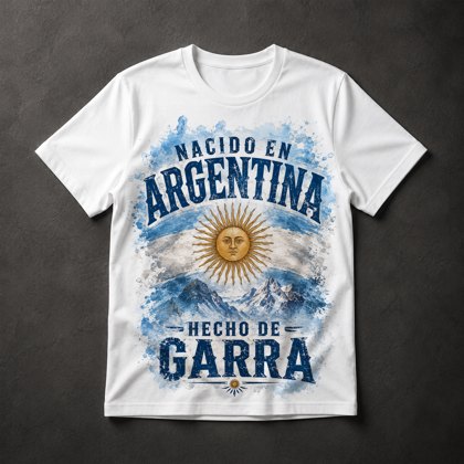 Camiseta Nacido en Argentina