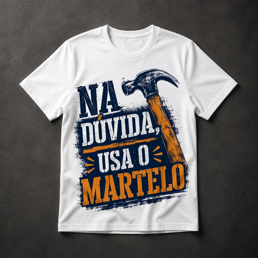 Camiseta Na Dúvida Martelo