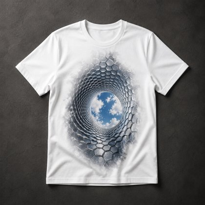 Camiseta Nanotubo Hexagonal