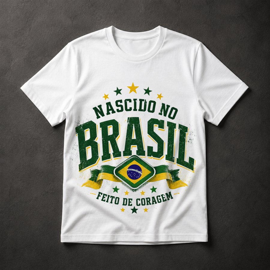 Camiseta Nascido no Brasil