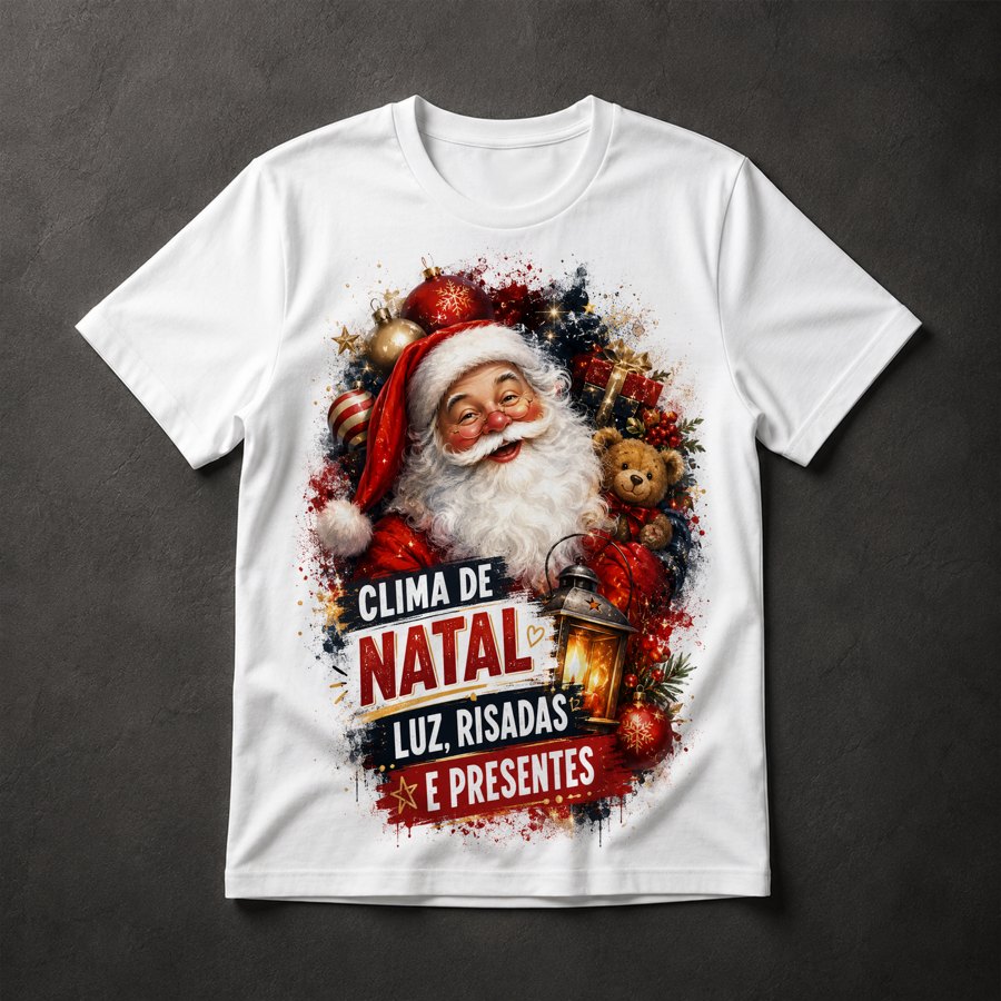 Camiseta Natal Papai Noel