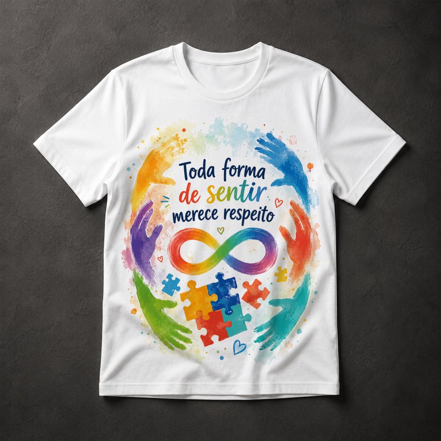 Camiseta Neurodiversidade Inclusão