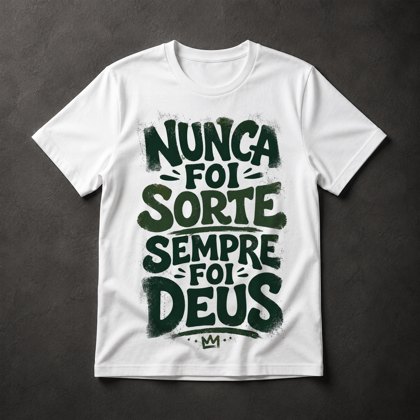 Camiseta Nunca Foi Sorte