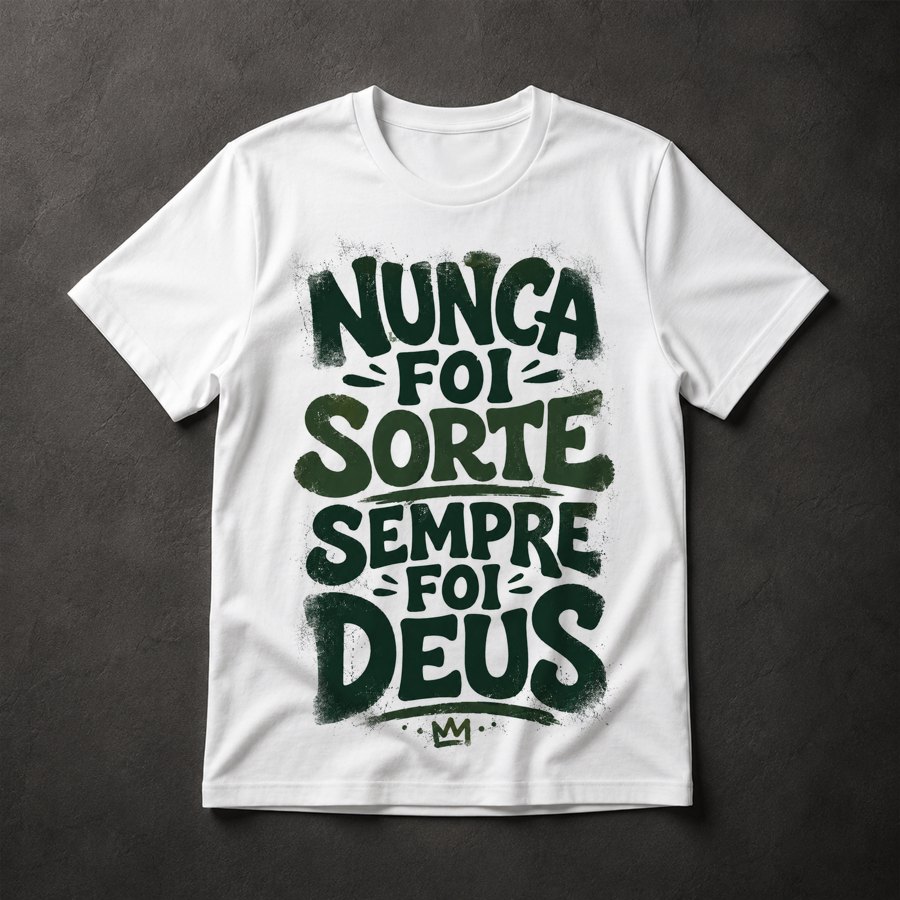Camiseta Nunca Foi Sorte
