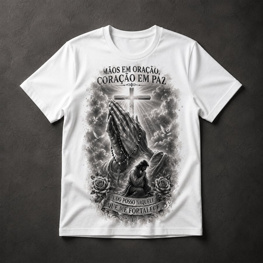 Camiseta Oração e Fé