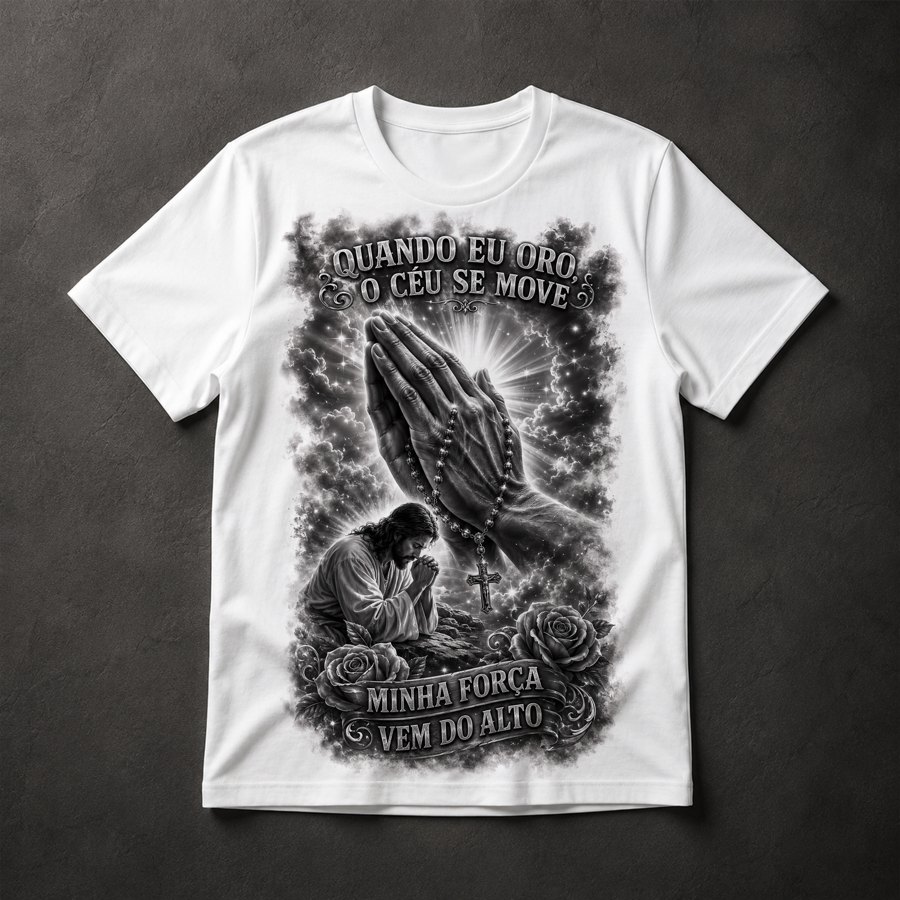 Camiseta Oração e Fé