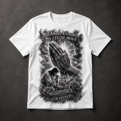Camiseta Oração e Fé