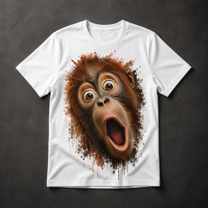 Camiseta Orangotango Surpreso