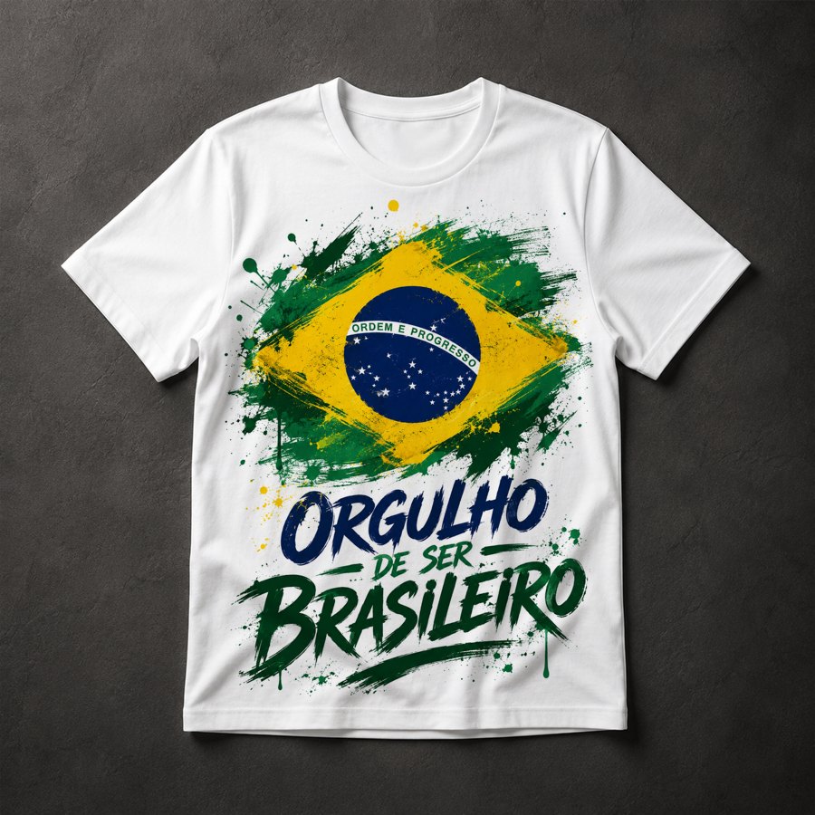 Camiseta Orgulho Brasileiro