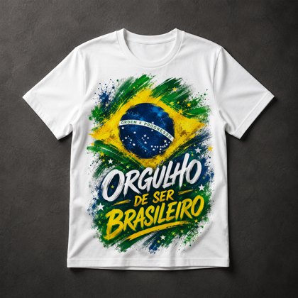 Camiseta Orgulho Brasileiro