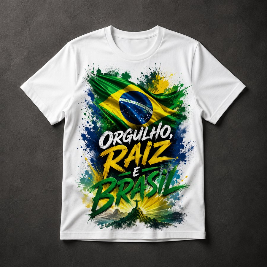 Camiseta Orgulho Brasil
