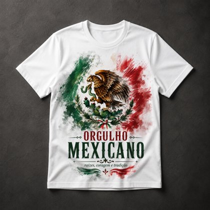 Camiseta Orgulho Mexicano
