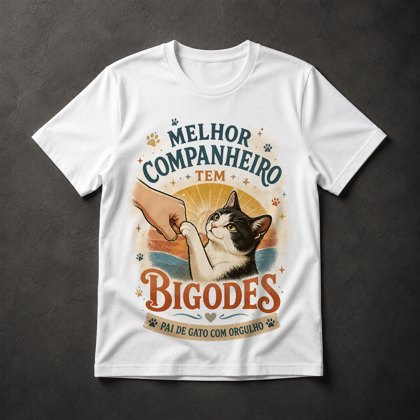 Camiseta Pai de Gato