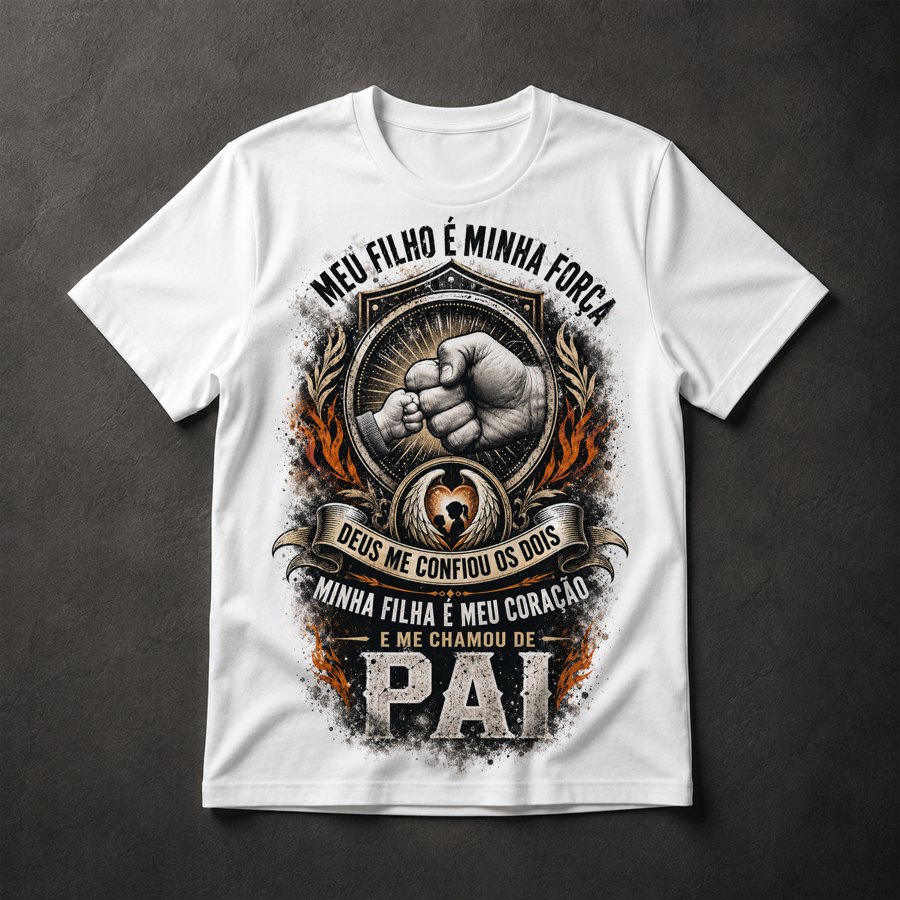 Camiseta Pai Filho Filha
