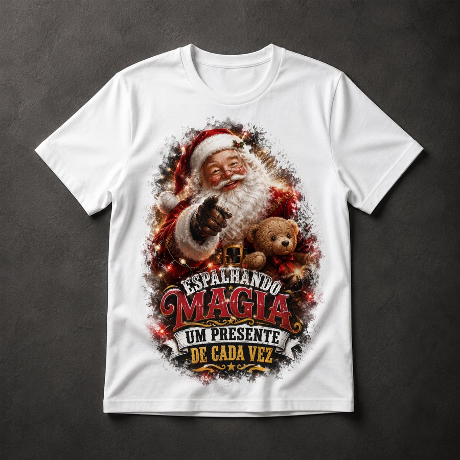 Camiseta Papai Noel Mágico
