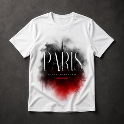 Camiseta Paris Clima Vermelho