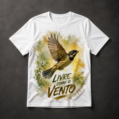 Camiseta Pássaro Livre