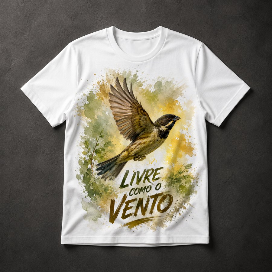 Camiseta Pássaro Livre