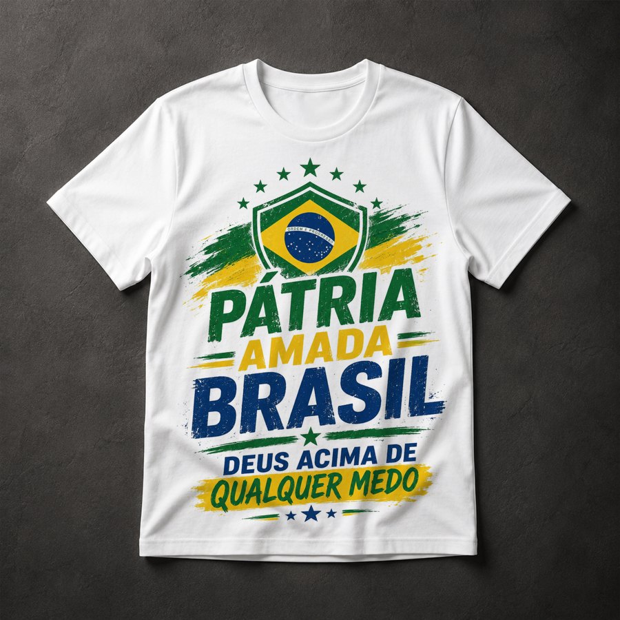 Camiseta Pátria Amada Brasil
