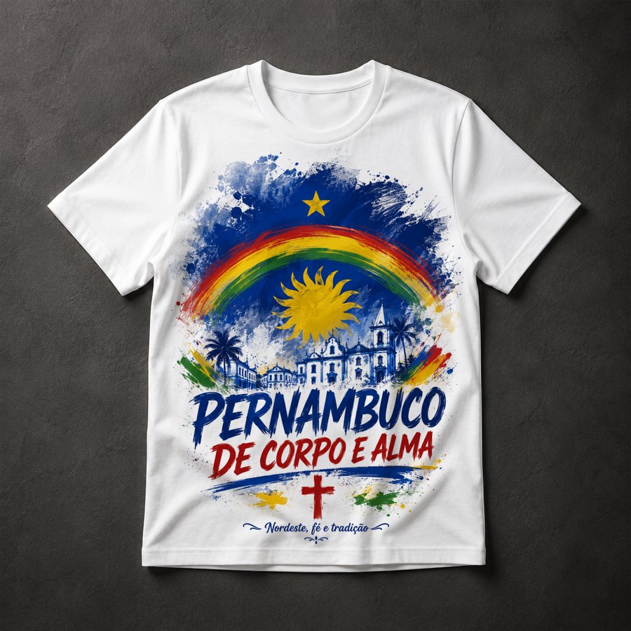 Camiseta Pernambuco De Corpo e Alma