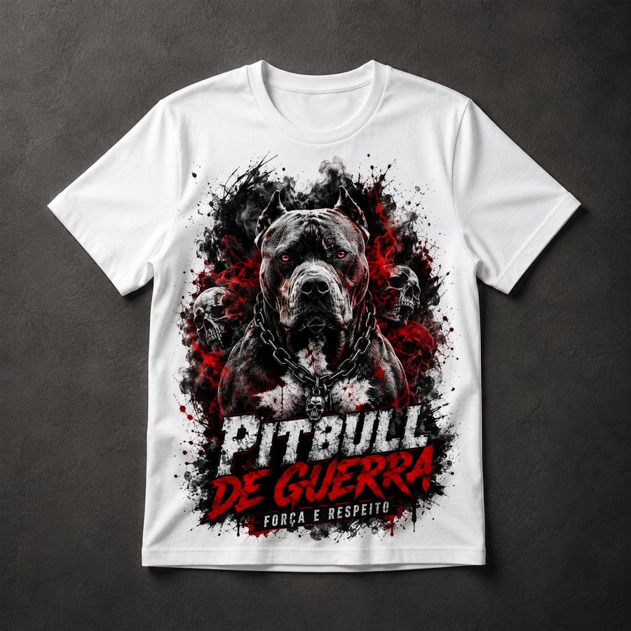 Camiseta Pit Bull Guerra