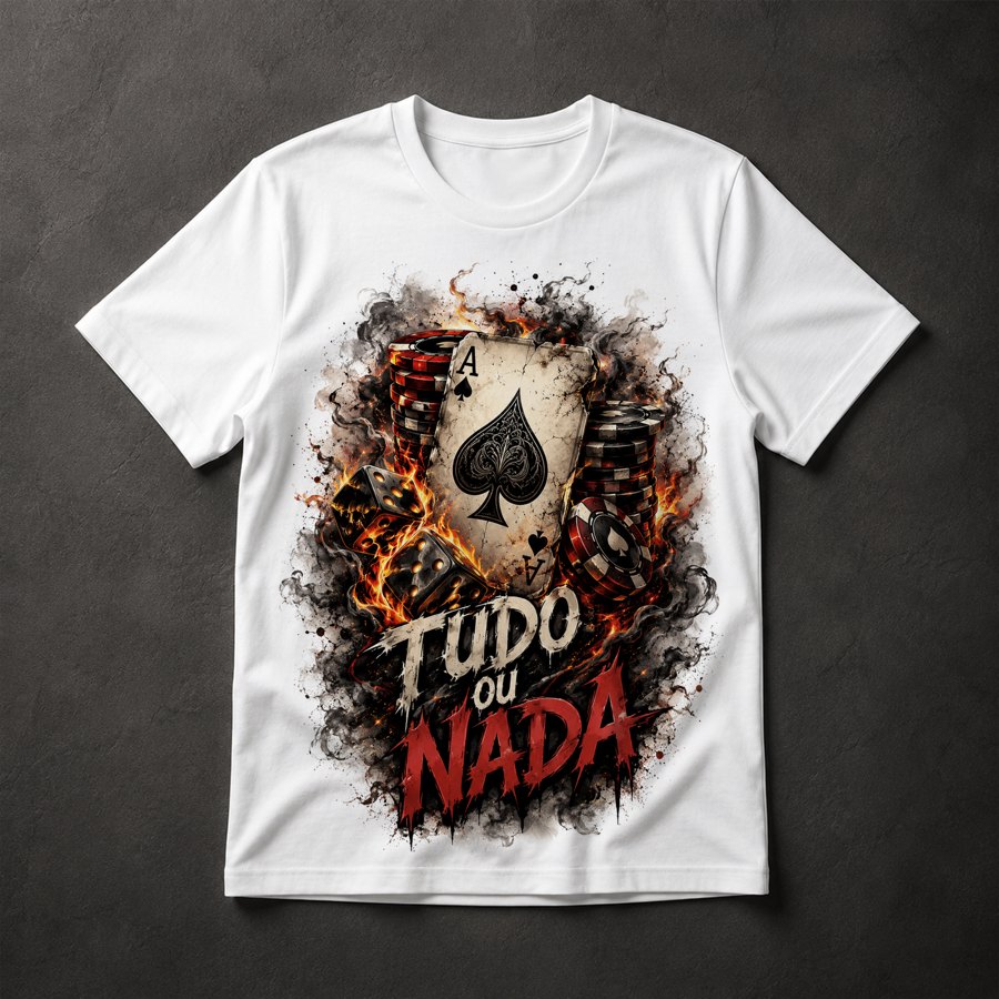 Camiseta Poker Tudo ou Nada