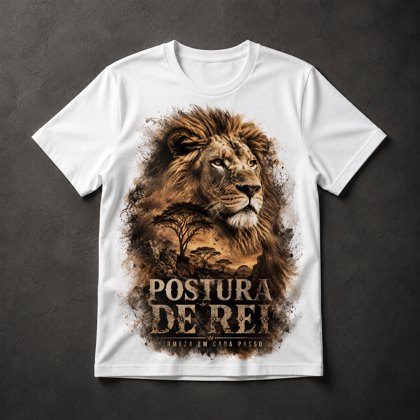 Camiseta Leão Motivacional
