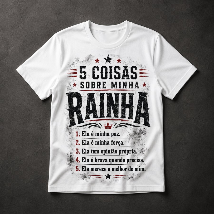Camiseta Rainha Frases