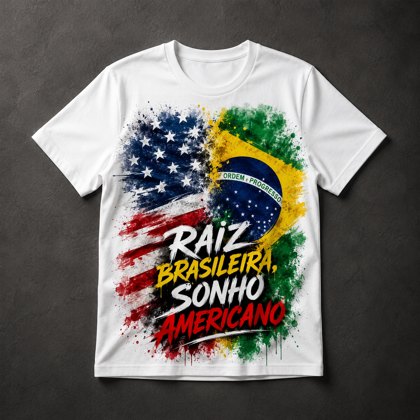 Camiseta Raiz Brasileira, Sonho Americano