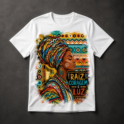 Camiseta Raiz Coragem Luz