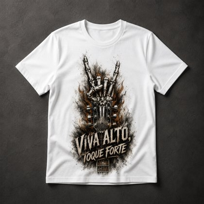 Camiseta Rock Caveira