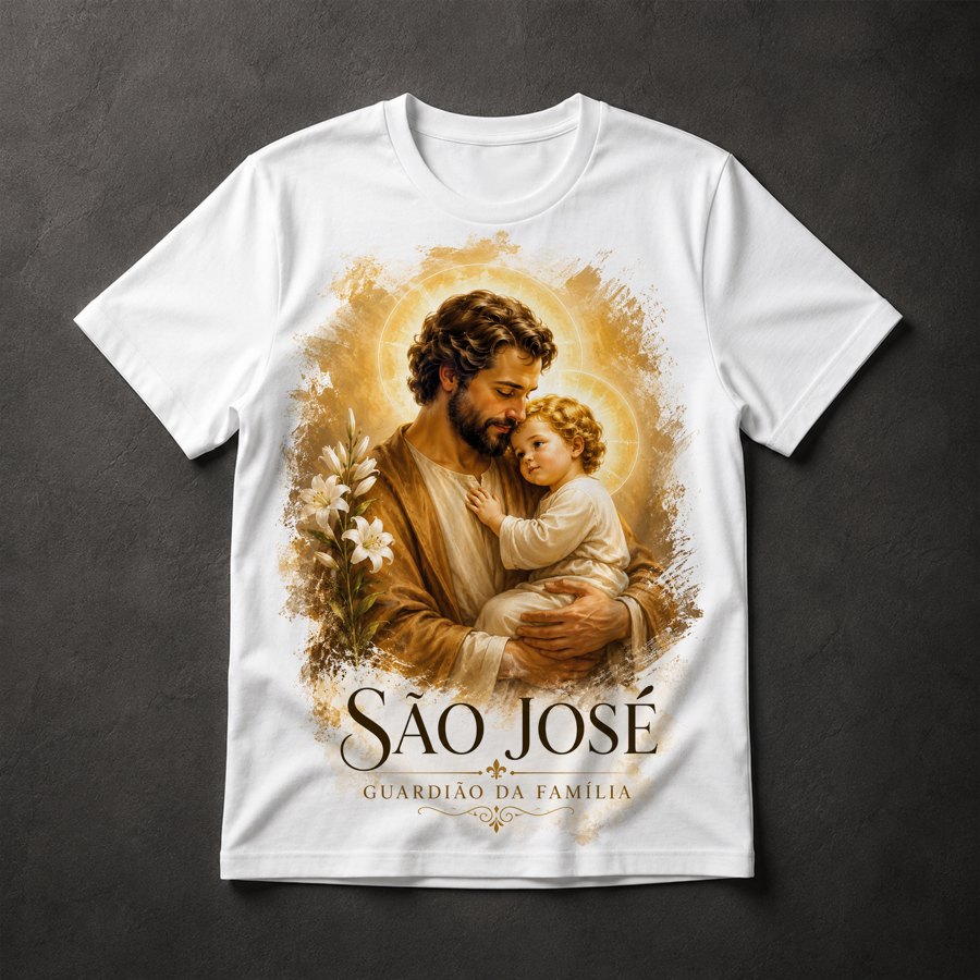 Camiseta São José Guardião da Família