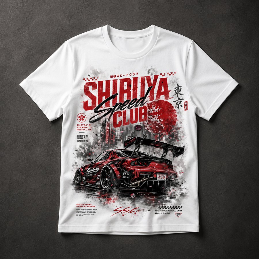 Camiseta Shibuya Speed Club