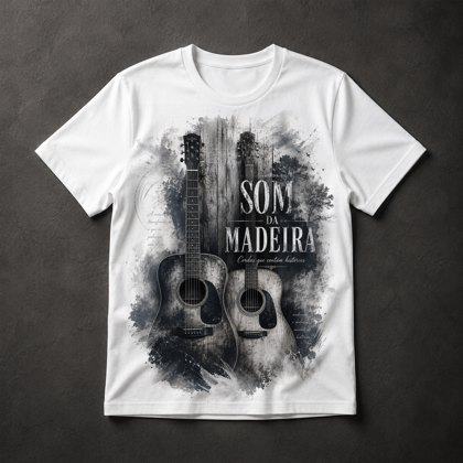 Camiseta Música Violão