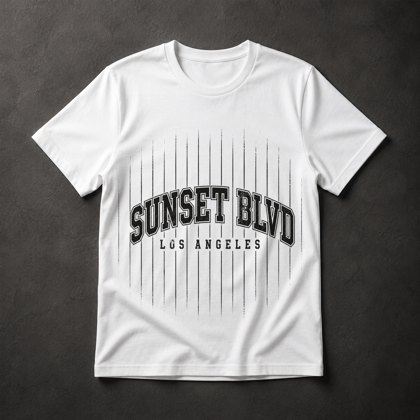 Camiseta Sunset Blvd Los Angeles