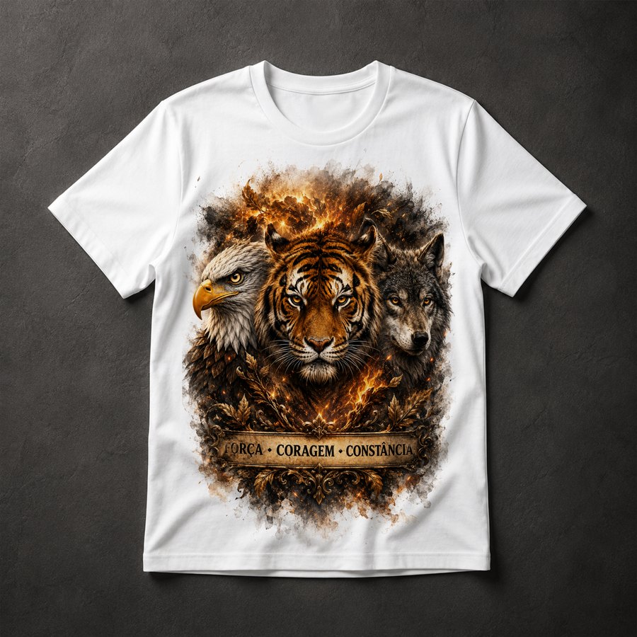 Camiseta Tigre Águia Lobo
