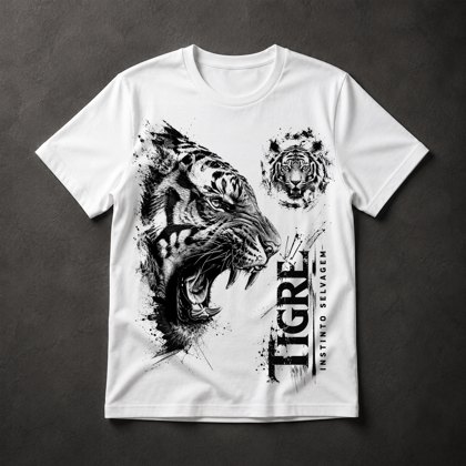 Camiseta Tigre Selvagem