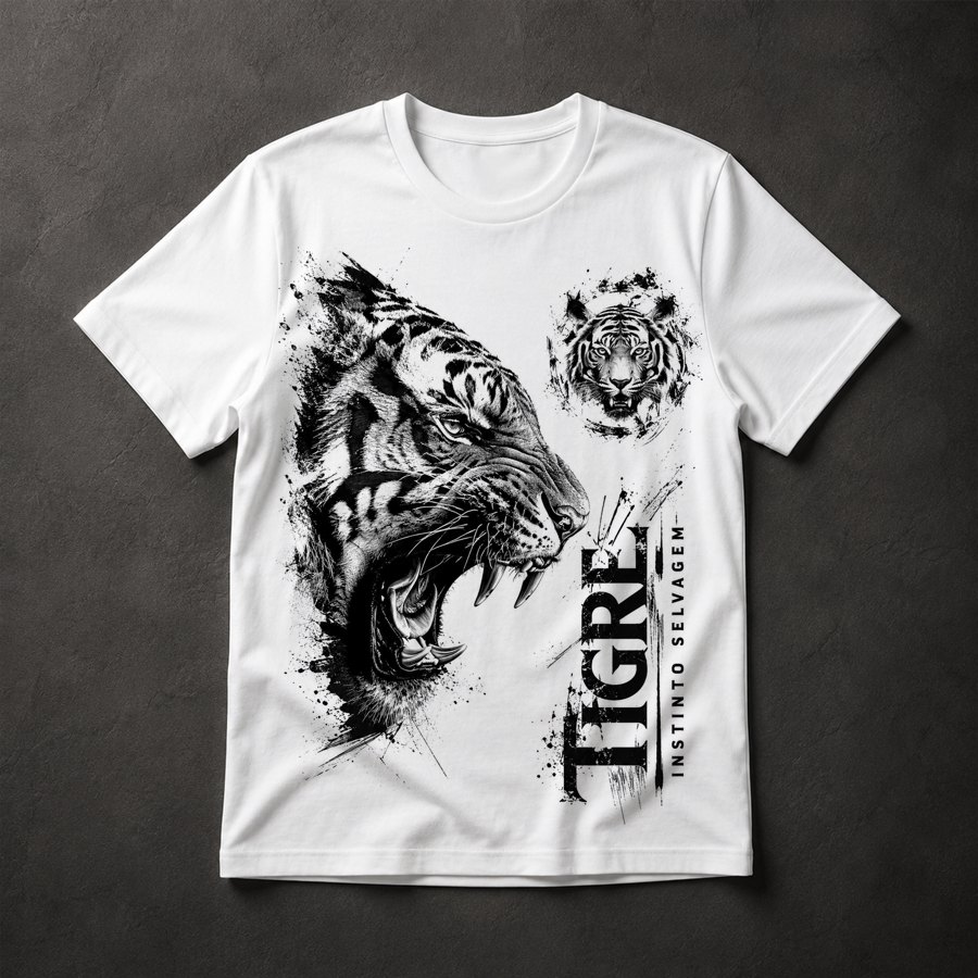 Camiseta Tigre Selvagem
