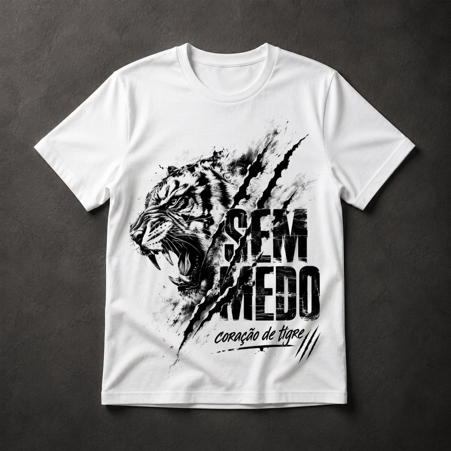 Camiseta Tigre Sem Medo